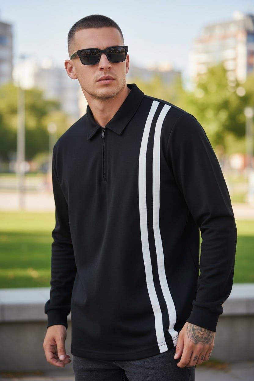 Black velocity polo