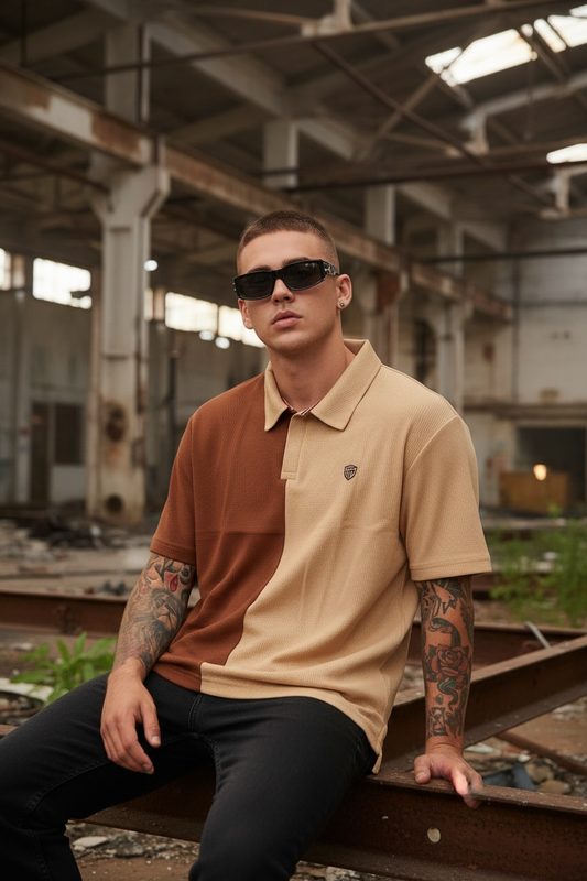 Dual tone polo t-shirts