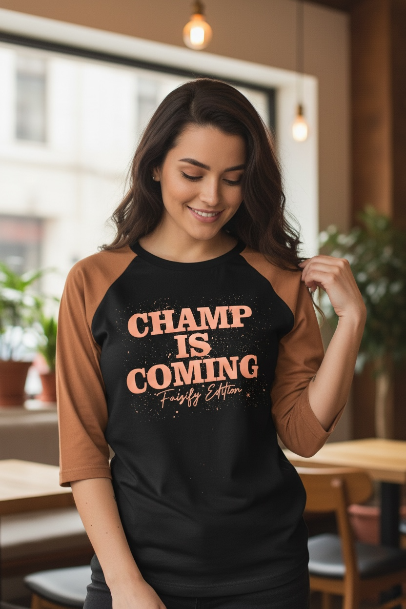 Champ Is Coming Oversized Tee