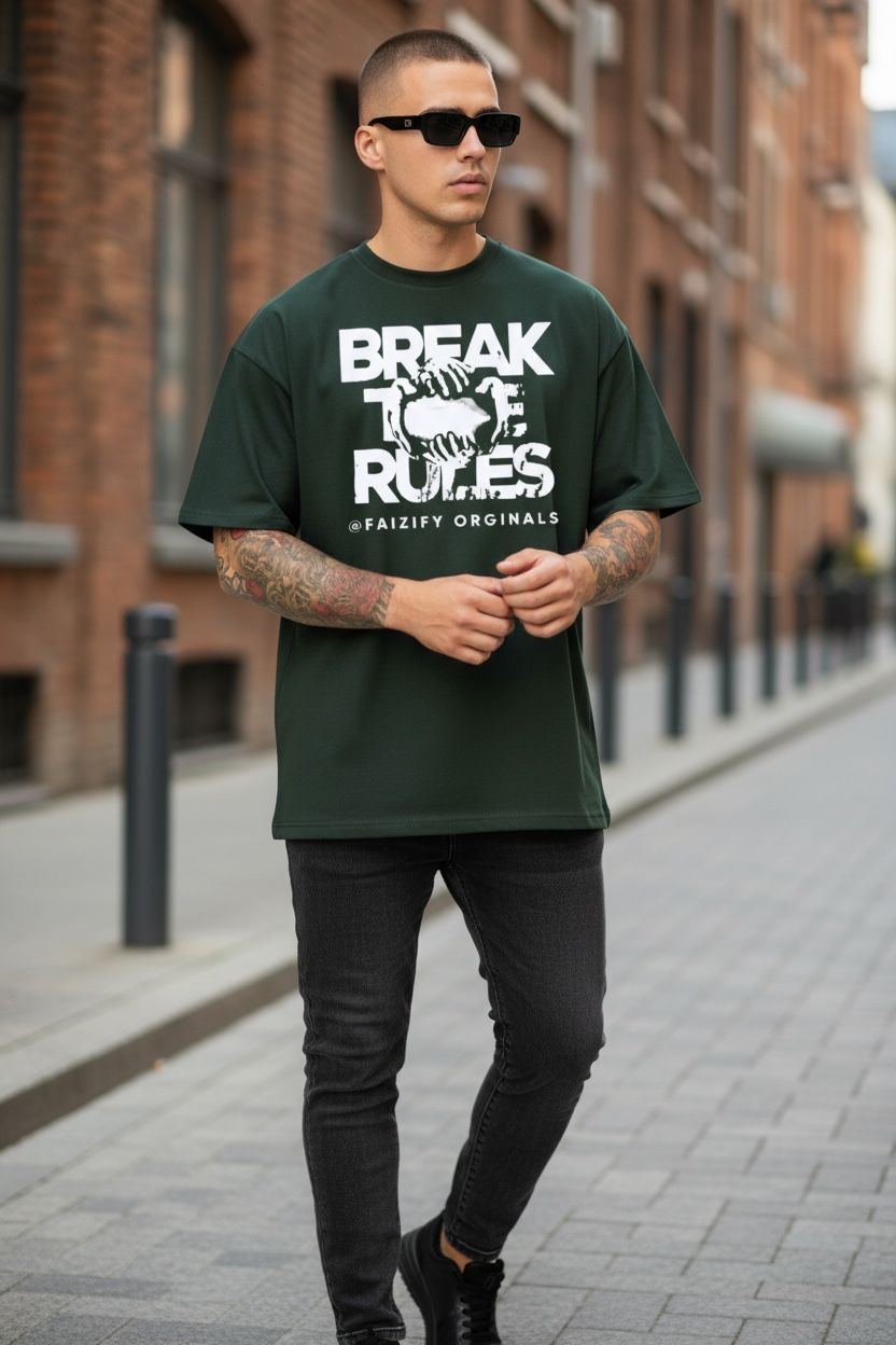 Break the Rule Oversized Tees