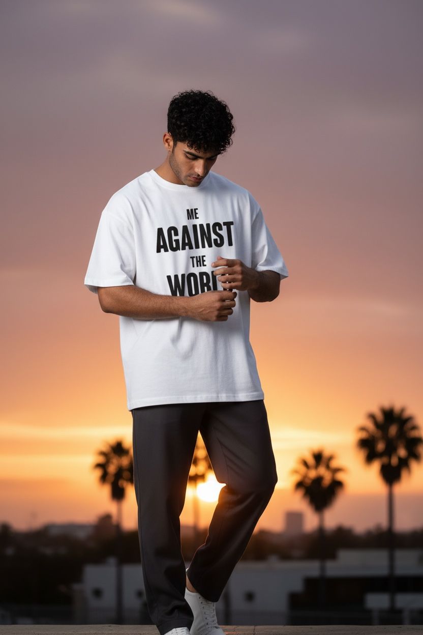 Me Against Oversized Tees
