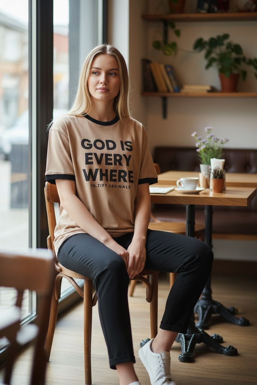 God is Every where Oversized Tees(F)
